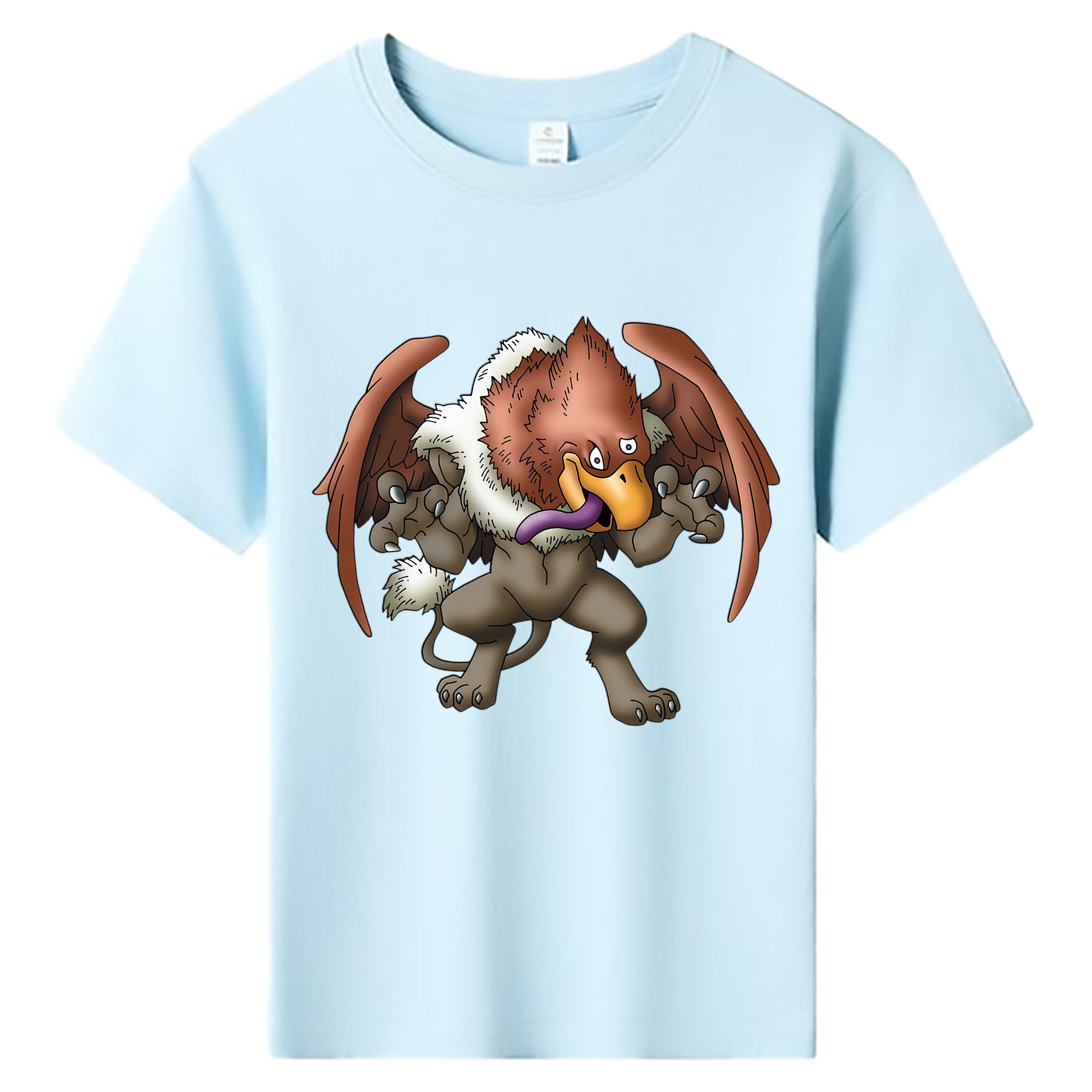 （画像用） ドラゴンクエスト Doragon Kuesuto Dragon Quest 綿100％キッズTシャツ（フロントプリント）